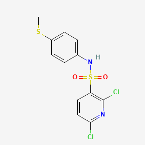 2,6-dichloro-N-[4-(methylsulfanyl)phenyl]pyridine-3-sulfonamide