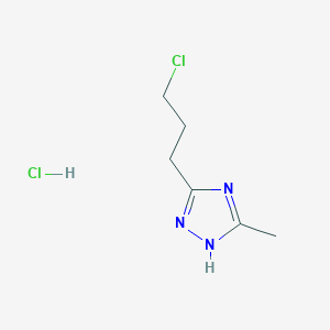 3-(3-Chloropropyl)-5-methyl-1H-1,2,4-triazole;hydrochloride