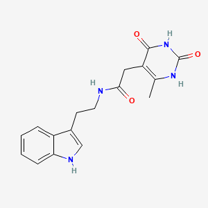 molecular formula C17H18N4O3 B2770815 N-(2-(1H-indol-3-yl)ethyl)-2-(6-methyl-2,4-dioxo-1,2,3,4-tetrahydropyrimidin-5-yl)acetamide CAS No. 1171858-74-4