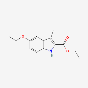 molecular formula C14H17NO3 B2770832 ethyl 5-ethoxy-3-methyl-1H-indole-2-carboxylate CAS No. 16381-43-4