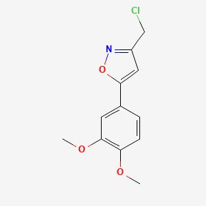3-(Chloromethyl)-5-(3,4-dimethoxyphenyl)isoxazole