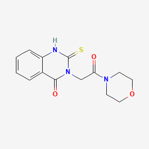 3-(2-morpholin-4-yl-2-oxoethyl)-2-sulfanylidene-1H-quinazolin-4-one