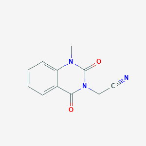 molecular formula C11H9N3O2 B2770857 2-(1-Methyl-2,4-dioxo-1,3-dihydroquinazolin-3-yl)ethanenitrile CAS No. 1246652-53-8