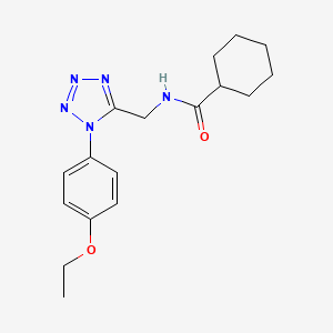 molecular formula C17H23N5O2 B2770872 N-{[1-(4-ethoxyphenyl)-1H-1,2,3,4-tetrazol-5-yl]methyl}cyclohexanecarboxamide CAS No. 1005303-09-2