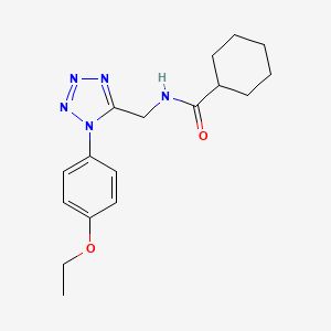 N-((1-(4-ethoxyphenyl)-1H-tetrazol-5-yl)methyl)cyclohexanecarboxamide