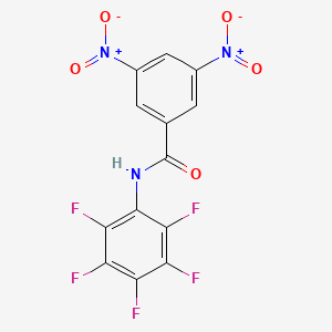 3,5-dinitro-N-(2,3,4,5,6-pentafluorophenyl)benzamide