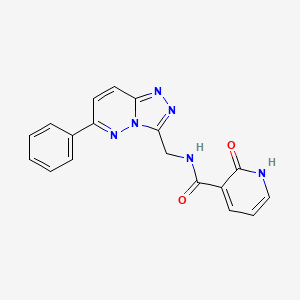 molecular formula C18H14N6O2 B2770929 2-hydroxy-N-[(6-phenyl[1,2,4]triazolo[4,3-b]pyridazin-3-yl)methyl]nicotinamide CAS No. 1775364-76-5