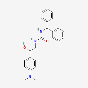 molecular formula C24H27N3O2 B2770932 1-Benzhydryl-3-(2-(4-(dimethylamino)phenyl)-2-hydroxyethyl)urea CAS No. 1421530-21-3