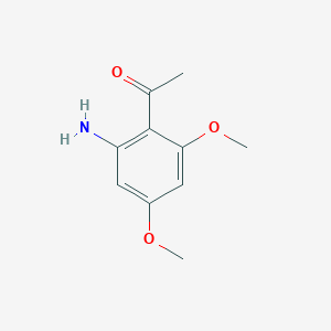 molecular formula C10H13NO3 B2770956 1-(2-Amino-4,6-dimethoxyphenyl)ethanone CAS No. 256642-33-8