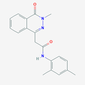 molecular formula C19H19N3O2 B277097 N-(2,4-dimethylphenyl)-2-(3-methyl-4-oxophthalazin-1-yl)acetamide 