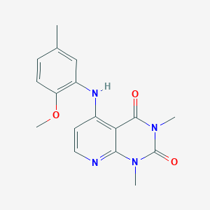 5-((2-methoxy-5-methylphenyl)amino)-1,3-dimethylpyrido[2,3-d]pyrimidine-2,4(1H,3H)-dione