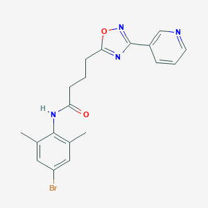 molecular formula C19H19BrN4O2 B277100 N-(4-bromo-2,6-dimethylphenyl)-4-[3-(pyridin-3-yl)-1,2,4-oxadiazol-5-yl]butanamide 