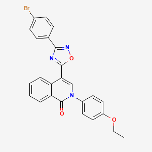 4-(3-(4-bromophenyl)-1,2,4-oxadiazol-5-yl)-2-(4-ethoxyphenyl)isoquinolin-1(2H)-one