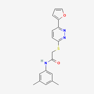 N-(3,5-dimethylphenyl)-2-[6-(furan-2-yl)pyridazin-3-yl]sulfanylacetamide