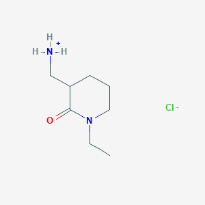 (1-Ethyl-2-oxopiperidin-3-yl)methanaminium chloride
