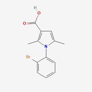 1-(2-bromophenyl)-2,5-dimethyl-1H-pyrrole-3-carboxylic acid