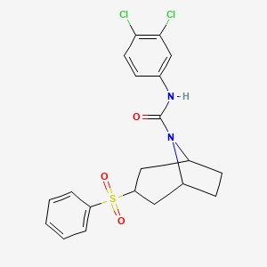 (1R,5S)-N-(3,4-dichlorophenyl)-3-(phenylsulfonyl)-8-azabicyclo[3.2.1]octane-8-carboxamide