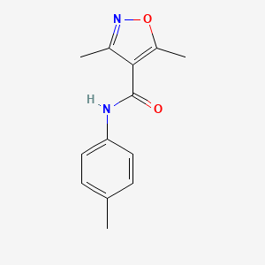 3,5-dimethyl-N-(4-methylphenyl)-4-isoxazolecarboxamide