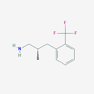 (2S)-2-Methyl-3-[2-(trifluoromethyl)phenyl]propan-1-amine