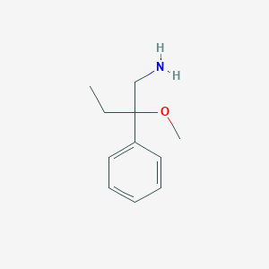 molecular formula C11H17NO B2771116 2-Methoxy-2-phenylbutan-1-amine CAS No. 55144-30-4