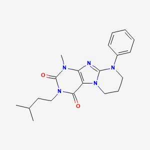 1-methyl-3-(3-methylbutyl)-9-phenyl-7,8-dihydro-6H-purino[7,8-a]pyrimidine-2,4-dione