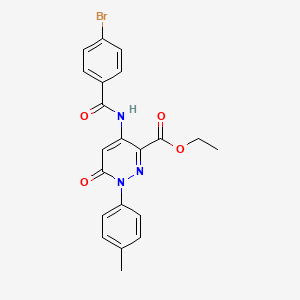 Ethyl 4-(4-bromobenzamido)-6-oxo-1-(p-tolyl)-1,6-dihydropyridazine-3-carboxylate