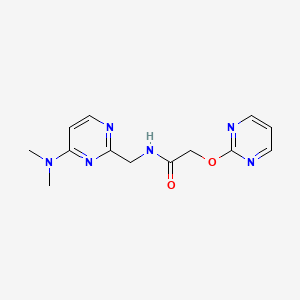 N-((4-(dimethylamino)pyrimidin-2-yl)methyl)-2-(pyrimidin-2-yloxy)acetamide