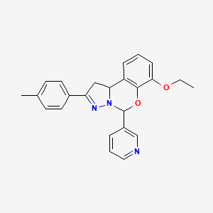 7-ethoxy-5-(pyridin-3-yl)-2-(p-tolyl)-5,10b-dihydro-1H-benzo[e]pyrazolo[1,5-c][1,3]oxazine