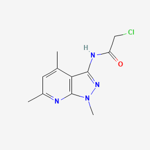 2-chloro-N-(1,4,6-trimethyl-1H-pyrazolo[3,4-b]pyridin-3-yl)acetamide