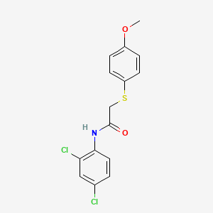 molecular formula C15H13Cl2NO2S B2771137 N-(2,4-dichlorophenyl)-2-[(4-methoxyphenyl)sulfanyl]acetamide CAS No. 339107-74-3