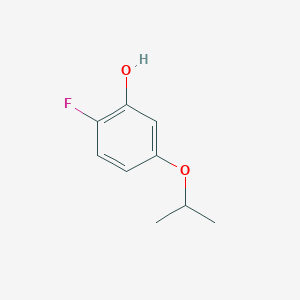 molecular formula C9H11FO2 B2771138 2-Fluoro-5-(propan-2-yloxy)phenol CAS No. 1243289-64-6