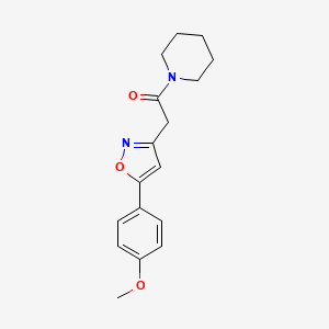 2-(5-(4-Methoxyphenyl)isoxazol-3-yl)-1-(piperidin-1-yl)ethanone