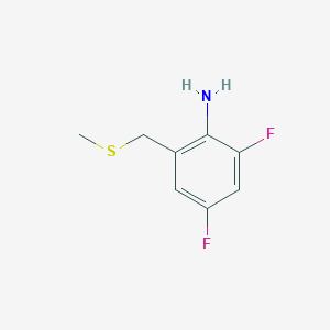 2,4-Difluoro-6-((methylthio)methyl)aniline