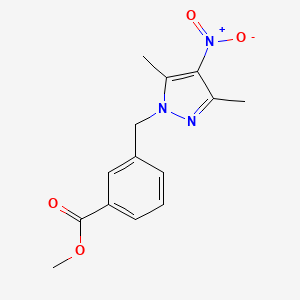 methyl 3-[(3,5-dimethyl-4-nitro-1H-pyrazol-1-yl)methyl]benzoate
