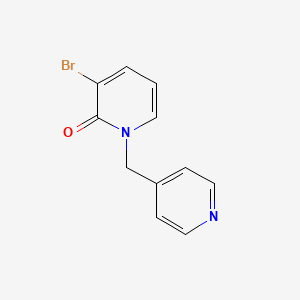 molecular formula C11H9BrN2O B2771194 3-Bromo-1-(pyridin-4-ylmethyl)pyridin-2(1H)-one CAS No. 1714834-37-3