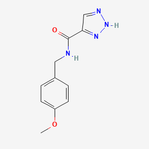 molecular formula C11H12N4O2 B2771211 N-(4-methoxybenzyl)-1H-1,2,3-triazole-5-carboxamide CAS No. 1492481-26-1