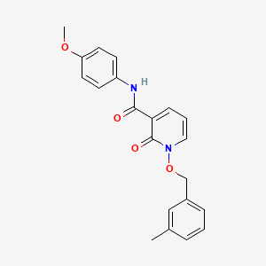 molecular formula C21H20N2O4 B2771214 N-(4-methoxyphenyl)-1-[(3-methylphenyl)methoxy]-2-oxo-1,2-dihydropyridine-3-carboxamide CAS No. 852364-68-2