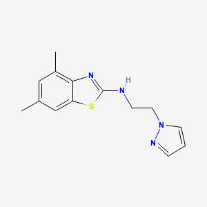 N-(2-(1H-pyrazol-1-yl)ethyl)-4,6-dimethylbenzo[d]thiazol-2-amine