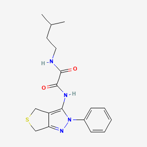 N-(3-methylbutyl)-N'-(2-phenyl-4,6-dihydrothieno[3,4-c]pyrazol-3-yl)oxamide