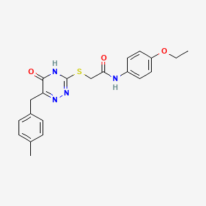 N-(4-ethoxyphenyl)-2-{[5-hydroxy-6-(4-methylbenzyl)-1,2,4-triazin-3-yl]sulfanyl}acetamide