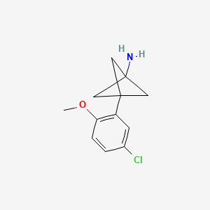 3-(5-Chloro-2-methoxyphenyl)bicyclo[1.1.1]pentan-1-amine