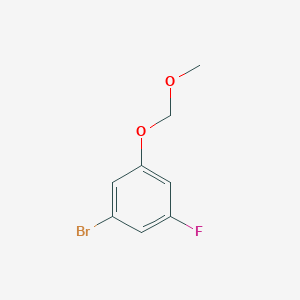 molecular formula C8H8BrFO2 B2771369 1-Bromo-3-fluoro-5-(methoxymethoxy)benzene CAS No. 1504591-16-5