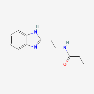 molecular formula C12H15N3O B2771387 N-[2-(1H-1,3-benzodiazol-2-yl)ethyl]propanamide CAS No. 301228-35-3