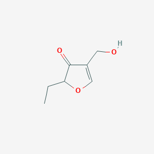 molecular formula C7H10O3 B027714 2-Ethyl-4-(hydroxymethyl)furan-3-one CAS No. 110516-60-4