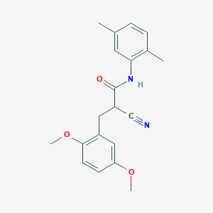 molecular formula C20H22N2O3 B2771409 2-cyano-3-(2,5-dimethoxyphenyl)-N-(2,5-dimethylphenyl)propanamide CAS No. 1260905-86-9