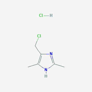 molecular formula C6H10Cl2N2 B2771451 5-(chloromethyl)-2,4-dimethyl-1H-imidazole hydrochloride CAS No. 76238-20-5