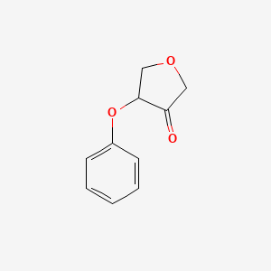 molecular formula C10H10O3 B2771452 4-Phenoxyoxolan-3-one CAS No. 2375260-80-1