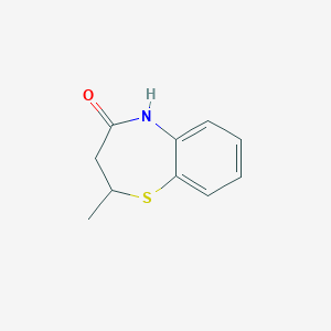 molecular formula C10H11NOS B2771462 2-Methyl-2,3,4,5-tetrahydro-1,5-benzothiazepin-4-one CAS No. 96680-77-2