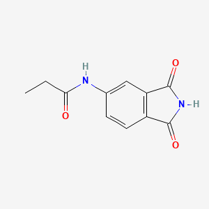 molecular formula C11H10N2O3 B2771533 N-(1,3-Dioxoisoindolin-5-yl)propionamide CAS No. 683232-73-7