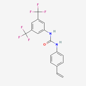 molecular formula C17H12F6N2O B2771537 1-(4-Vinylphenyl)-3-(3,5-bis(trifluoromethyl)phenyl)urea CAS No. 848568-56-9